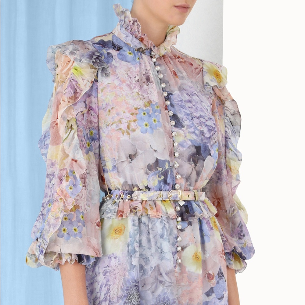 Zimmerman Rhythmic Ruffle Playsuit. BNWT!